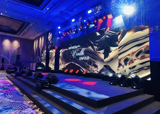 438 Watt/m2 Moyenne de consommation Location affichage LED avec armoire en aluminium moulé sous pression