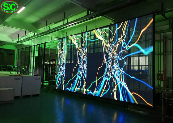 Bon prix Affichage d'écran transparent du verre de fenêtre magique flexible LED P6.25 en ligne