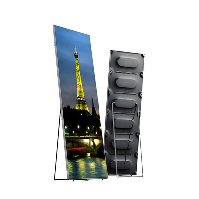 Bon prix Écran d'affichage d'affichage LED en aluminium 680x2000mm Taille de l'écran P1.86mm Enfoncement pour votre plan de marketing en ligne
