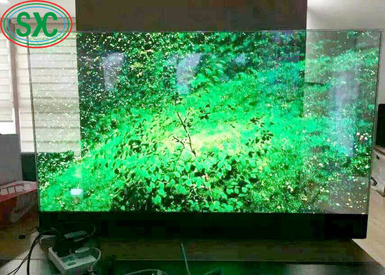 Bon prix Écran LED transparent à couleur complète, résistant à l'eau, semi-extérieur, écran transparent SMD1921 en ligne