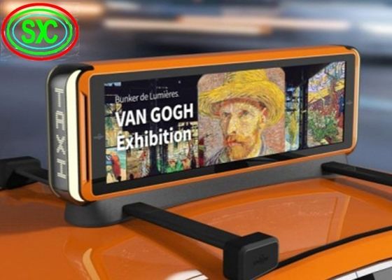 Publicité extérieure 96*32 Cm Car Led Billboard avec mode de commande asynchrone