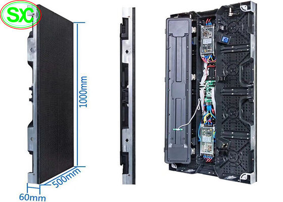 Affichage d'écran de location polychrome d'intérieur de P4.81 LED 500x1000mm pour des événements