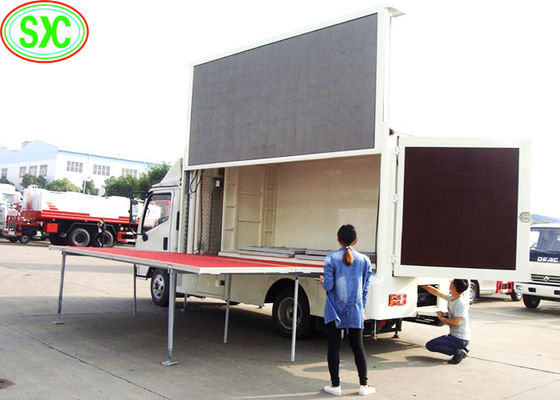 Bon prix le camion p10 mobile polychrome extérieur a mené un meilleurs texte de visionnement d'affichage et graphique et vidéo en ligne
