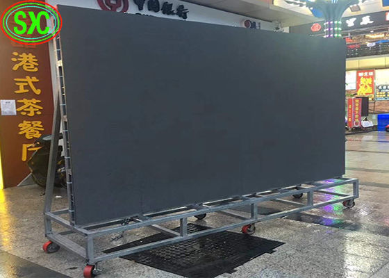 Bon prix Écran visuel de location extérieur de mur de l'affichage à LED P4.81 LED avec la structure métallique mobile en ligne