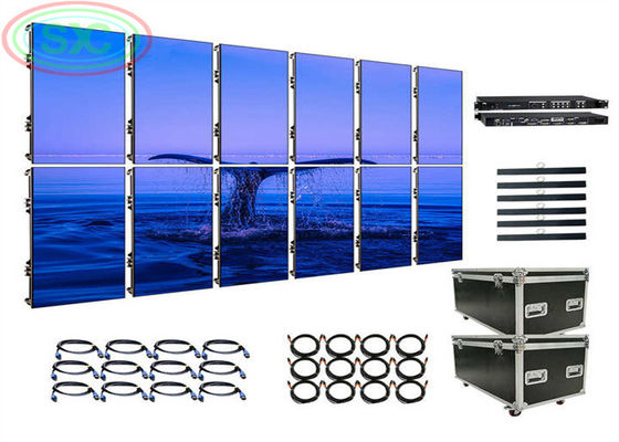 Bon prix P4.81 Panneau LED 500*500mm ou 500*1000mm, écran LED mural à haute résolution SMD en ligne