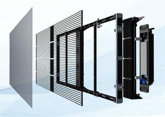 Méthode de conduite Méthode de conduite SMD2121 Mur vidéo LED transparent pour affichage de détail P3.91-7.82 1000 heures Moyenne pas de panne