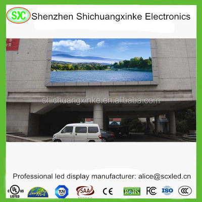 Bon prix Fonction d'affichage vidéo murale LED plein couleur extérieure avec une longue durée de vie de 000 heures en ligne