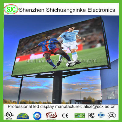Full Color 625-630nm Score Led Billboard pour des solutions publicitaires polyvalentes avec une consommation d'énergie moyenne de 860w/m2