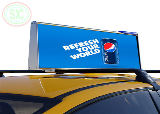 Bon prix Panneau d'affichage LED pour voiture en extérieur, résolution d'écran 192*64 points et pas de 5 mm pour une publicité durable en ligne