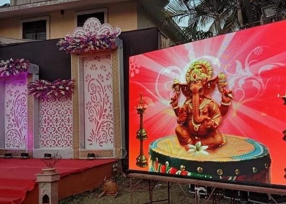 P3.91 Écran d'aluminium extérieur à LED à couleur 62500 points/m2