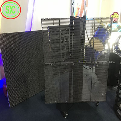 Méthode de conduite Écran LED translucide Matériau d'armoire en aluminium pour la publicité intérieure