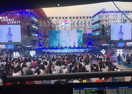 Bon prix Écran LED de stade en aluminium moulé à la main Location d'écran de l'écran 3,91 mm, 500 * 1000 mm plein couleur mur vidéo extérieur en ligne
