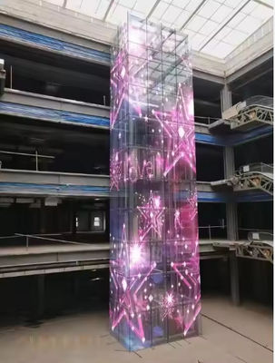 Bon prix 2025 affichage de fenêtre à LED transparent chaud mini affichage à LED transparent fenêtre en verre affichage à LED transparent en ligne