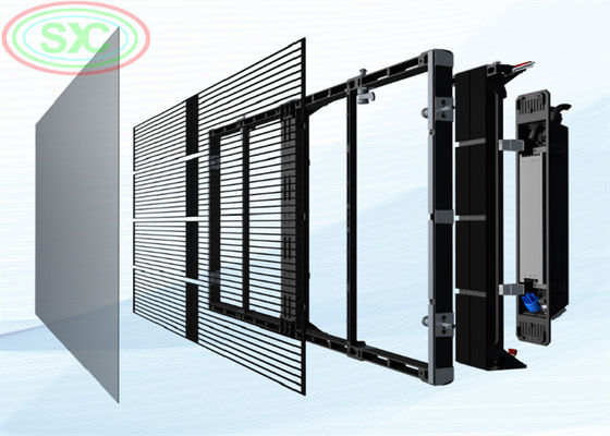 Longue durée de vie de 50 000 heures pour un écran transparent LED adapté aux travaux de construction et aux supports interactifs