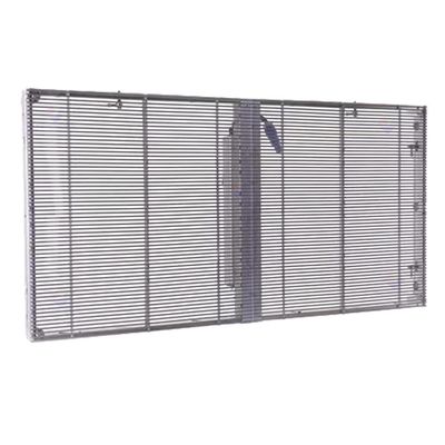 Matériau de l'armoire en aluminium Écran LED transparent Étanche IP43 pour les besoins de la publicité extérieure