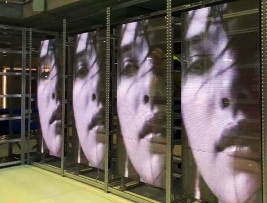 Display LED translucide de type LED SMD2121 pour la publicité extérieure polyvalente