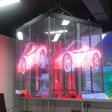 Bon prix Écran transparent à LED Paroi vidéo LED transparente avec SMD2121 en ligne