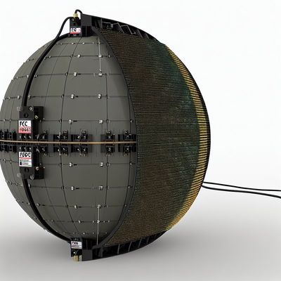 Écran LED sphérique à tension DC5V avec certification FCC et fonction d'affichage vidéo/texte/image