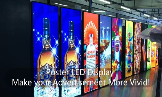 Affichage LED publicitaire en aluminium avec configuration de couleur 1R1G1B