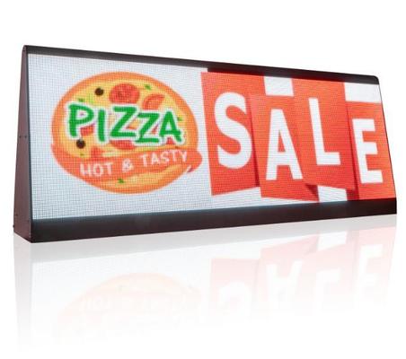 Configurations 1R1V1B Panneau d'affichage LED de voiture extérieure avec mode de commande asynchrone et extérieur extérieur