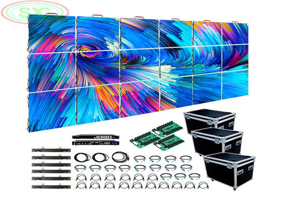 Bon prix Affichage LED couleur complète pour les concerts et les événements 640*640mm P2.5 Scène à jonction transparente Panneau d'écran Location de mur vidéo en ligne