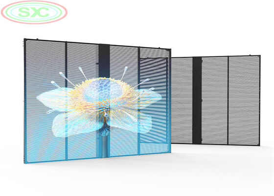 Bon prix Affichage LED RVB transparent combinant un design mince et une luminosité élevée pour une publicité efficace sur l'architecture en verre moderne en ligne