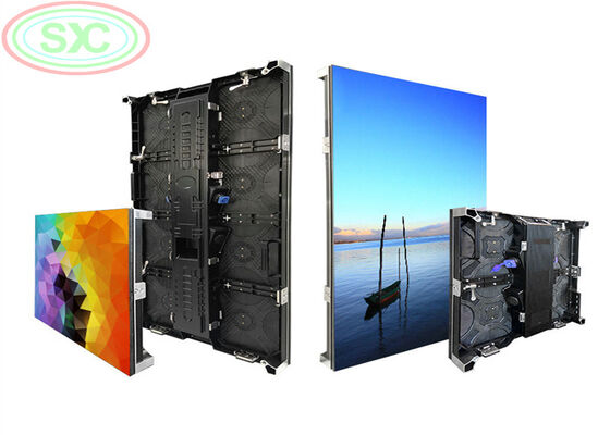 Bon prix Affichage LED de location de taille modulaire 256 par 128 millimètres et résolution 64 par 32 points offrant des visuels pour les sociétés de publicité en ligne