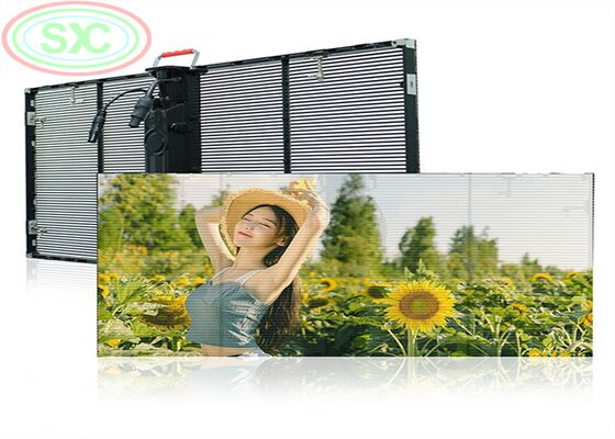 Bon prix Écran LED transparent de taille personnalisée avec LED smd2525 et pixel pitch 78125mm fournissant un contenu vidéo et graphique lisse et clair en ligne