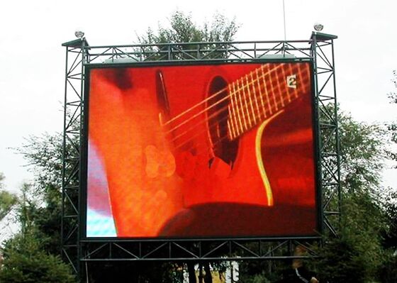 Bon prix écran d'affichage à LED couleur extérieure, armoire ouverte étanche, P6 en ligne