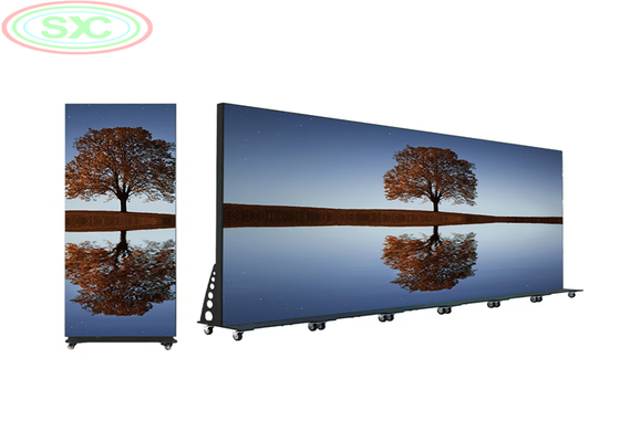 Écran LED de location conçu avec une taille d'armoire de 1920 x 640 millimètres et une luminosité de 1500 Cd par mètre carré pour l'intérieur