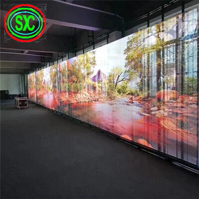Bon prix Cabinet en aluminium Écran LED transparent SMD2121 Module pesant 0,2 kg par pièce Idéal pour la publicité commerciale et les écrans de vente au détail En ligne