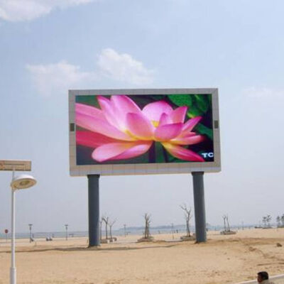 Affichage LED plein couleur p8 extérieur pour la publicité et les événements avec une luminosité de 6000 et un taux de rafraîchissement de 3840 Hz