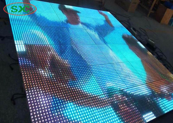 Écran de sol de danse LED 500x1000mm Pixel 4.81mm Couleur complète