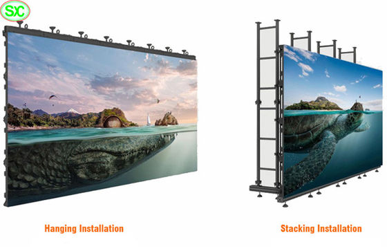 Bon prix Affichage à LED Flexible d'intérieur de haute résolution de P4.8mm, mur noir SMD2727 de LED en ligne