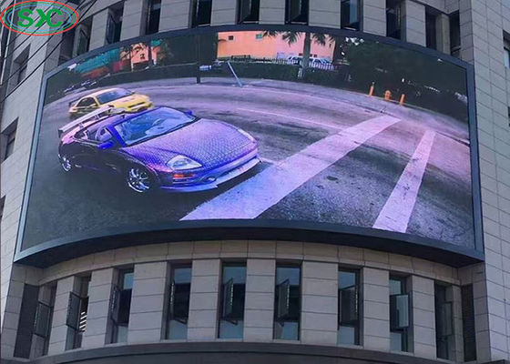 Bon prix La publicité polychrome extérieure fixe par P6 d'affichage à LED A courbé l'éclat 6000cd/m2 en ligne