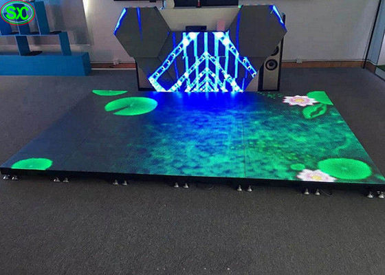 Bon prix P4.81 location d'affichage de piste de danse de la disco LED, plancher mené d'étape anti-collision en ligne