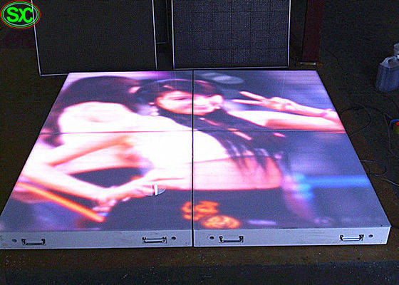 Affichage de location de piste de danse visuelle interactive portative de 3D LED pour la noce