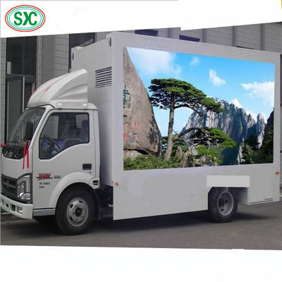 Bon prix P4 Affichage à LED de camion mobile à haute luminosité 1R1G1B Casse en fer/acier à puces en ligne