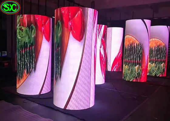 Bon prix Écran polychrome de rideau en rond LED, écran de rideau en étape de LED pour des événements vivants en ligne