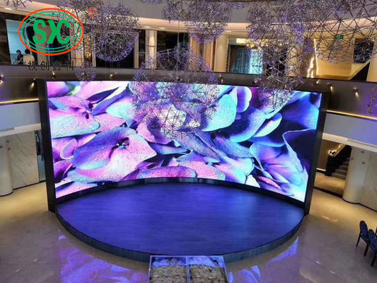 Bon prix Imperméabilisez la taille polychrome incurvée de module de l'affichage à LED De la haute résolution P4.81 250mm*250mm en ligne