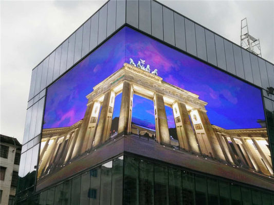 Bon prix P10 extérieur a mené affichage accrochant polychrome du smd visuel LED de mur d'écran le grand pour la grande plaza en ligne