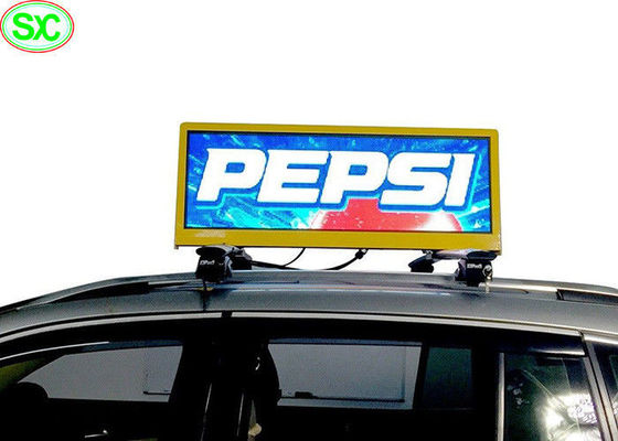 Bon prix Panneau d'affichage de publicité polychrome de l'affichage numérique 3G 4G WIFI GPS du dessus LED De taxi de P4 P5 en ligne
