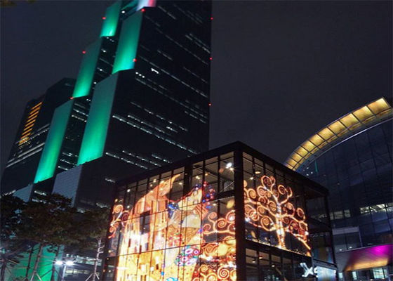 Bon prix Écran visuel transparent de la publicité de 93% TL19.23 LED, affichage mené transparent léger en ligne