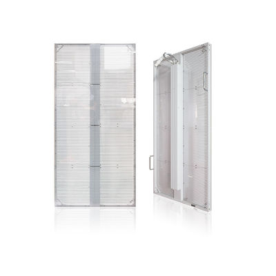 Bon prix Poids léger Parement vidéo LED transparent Maillage de panneaux d'affichage en verre Parement vidéo LED transparent étanche en ligne