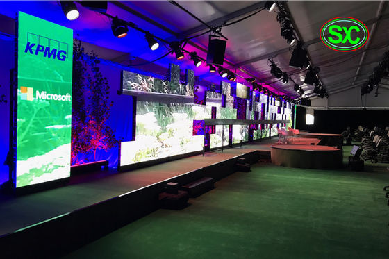Bon prix 64x32 pointille l'acier de l'affichage à LED P4 ou le Cabinet polychrome d'intérieur de haute résolution d'aluminium en ligne