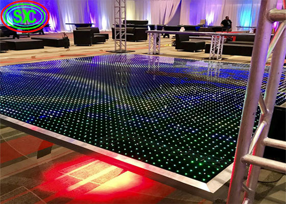 Bon prix SMD3535 Panneau de sol de danse LED en couleur intérieure 4,81 mm Pixel IP65 étanche en ligne