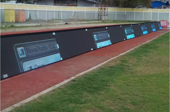 Bon prix Grand éboulis imperméable extérieur de haute qualité du tableau indicateur LED de périmètre de bannière de la publicité du stade P6 P8 P10 de terrain de football en ligne