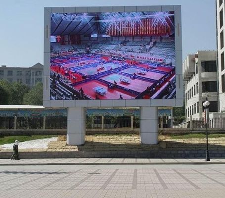Bon prix Panneau d'affichage extérieur d'affichage vidéo de l'installation LED de colonne d'écran de la publicité de SMD2727 P8 LED en ligne