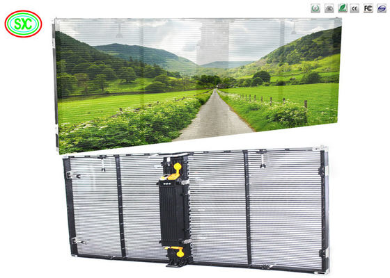 Bon prix Centre commercial mode pleine couleur P3.91-7.82 Écran LED transparent Mur de rideau en verre en ligne