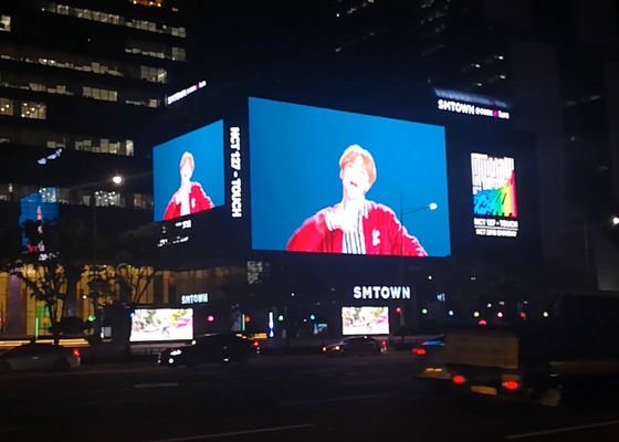 Bon prix La publicité de l'affichage à LED extérieur polychrome P10, 1R1G1B SMD 3 dans 1 en ligne